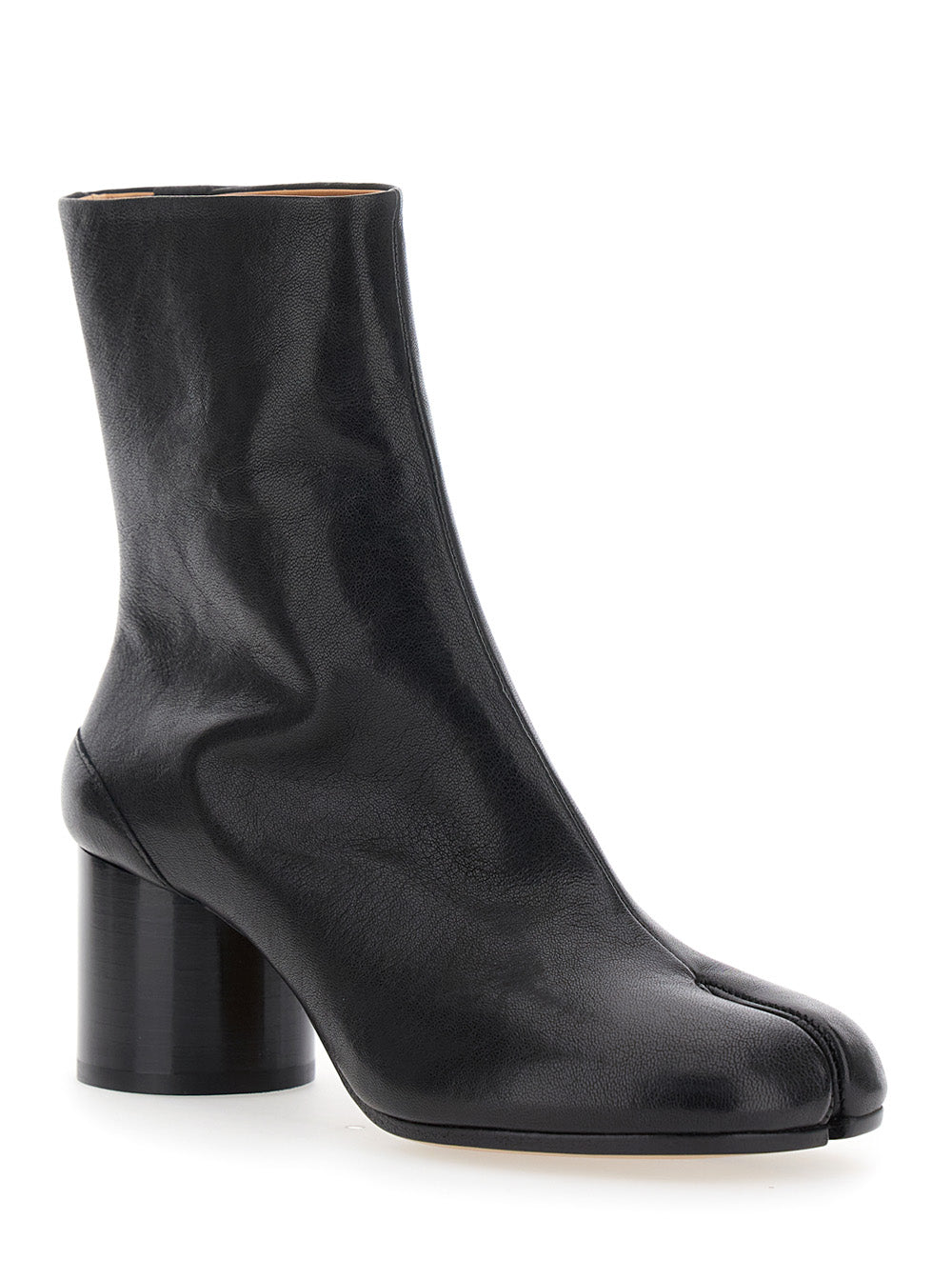 Maison Margiela Women Boots With Tabi Toe In Leather And High Heel Black Women