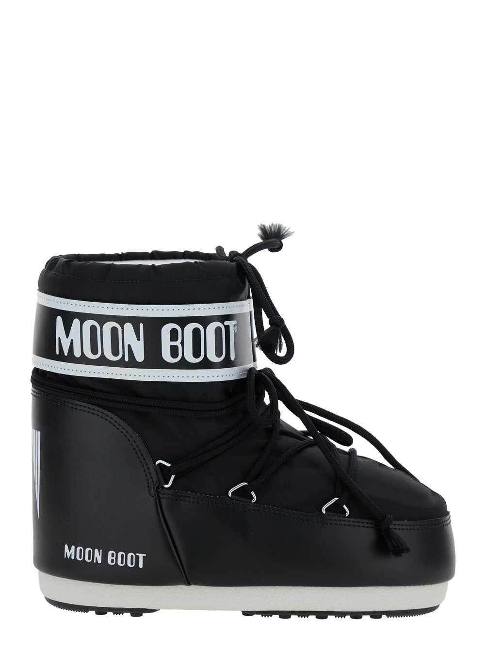 Moon Boot Women Icon Low Nylon Ankle Boots With Tech Fabric And Black Color For Unisex MOON BOOT