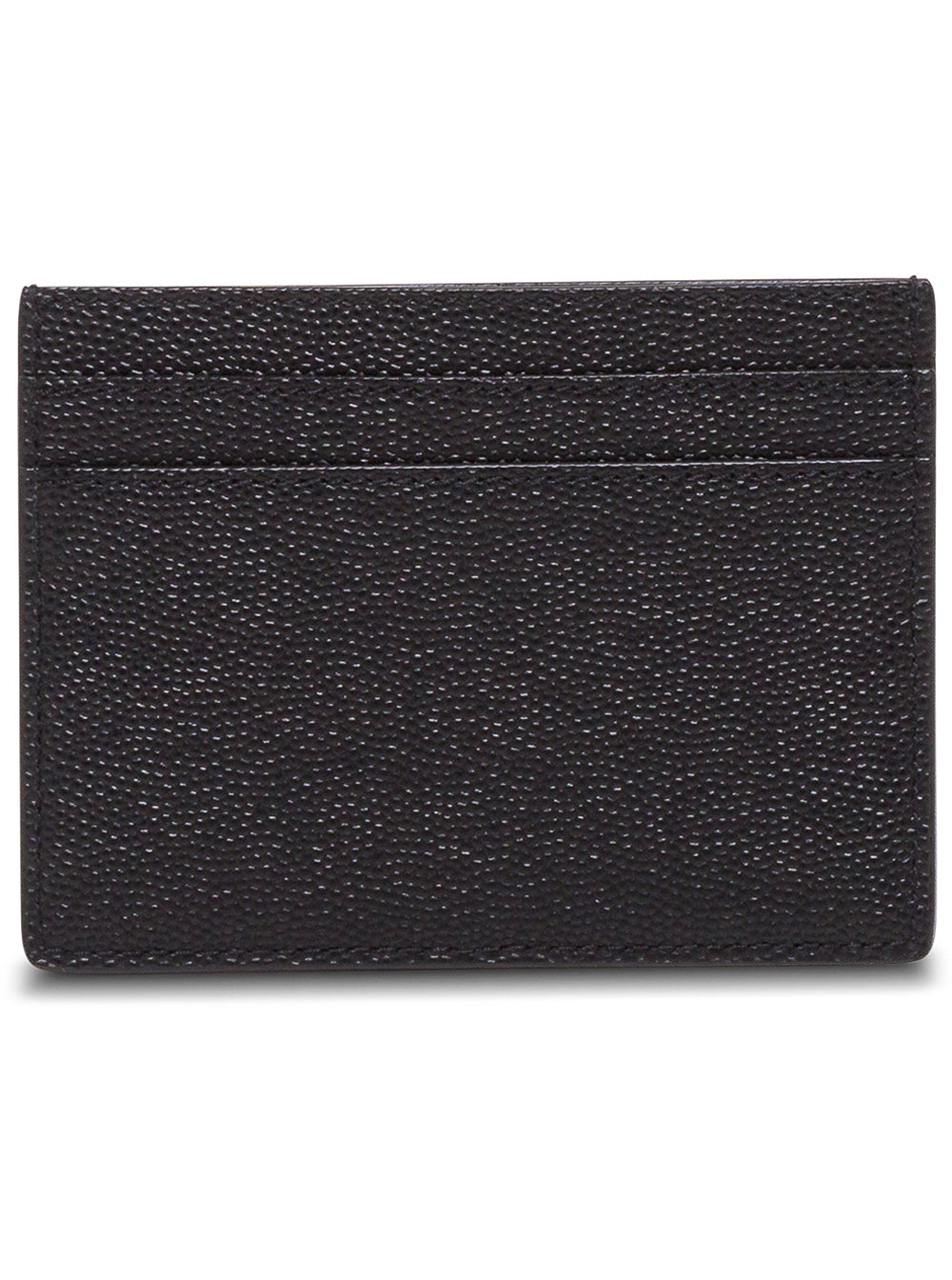 Saint Laurent Men Card Holder With Logo Embossed In Black Leather For Men SAINT LAURENT