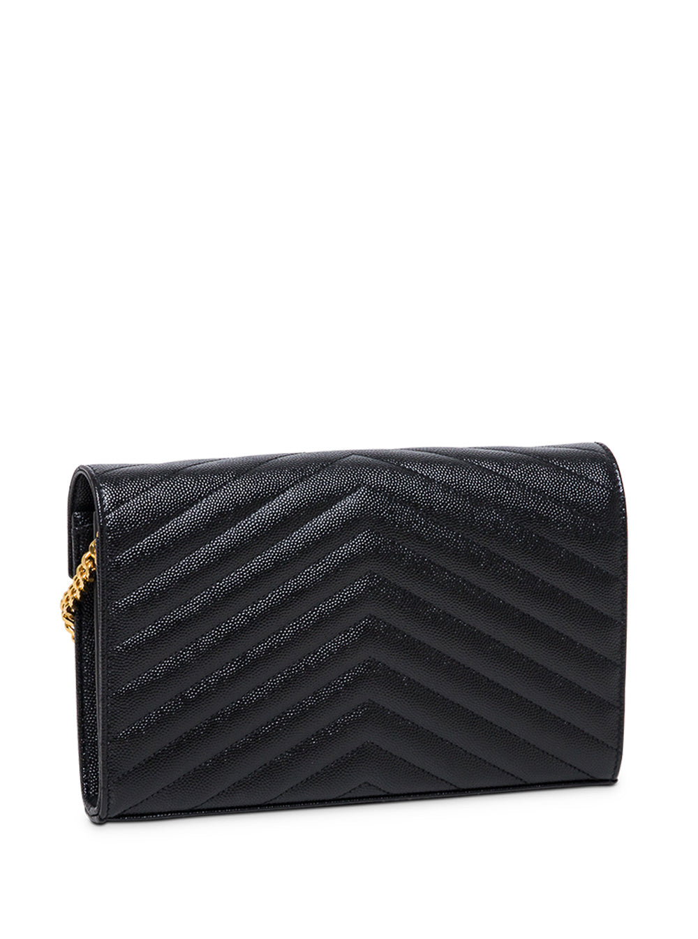 Saint Laurent Women Crossbody Bag 'Cassandra' In Black Chevron Leather