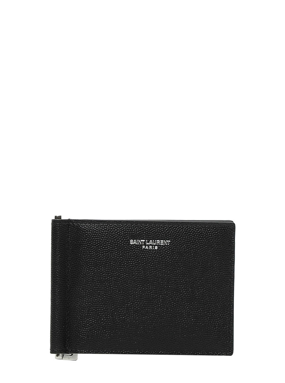 Saint Laurent Men Wallet With Logo On The Front In Black Leather For Men SAINT LAURENT
