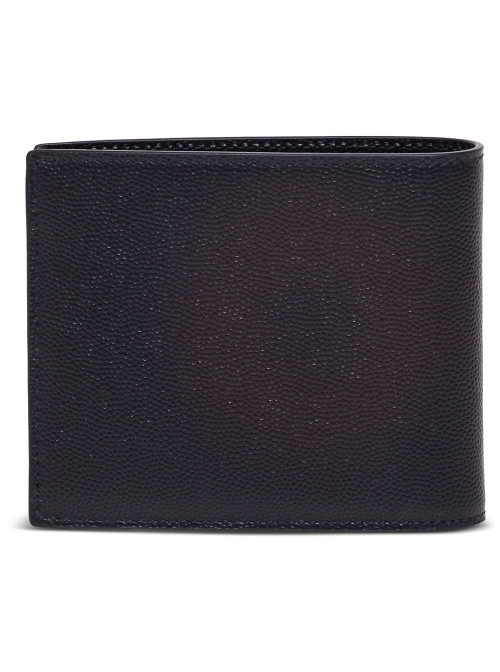Saint Laurent Men Black Leather Bifold Wallet With Saint Laurent Logo For Men SAINT LAURENT