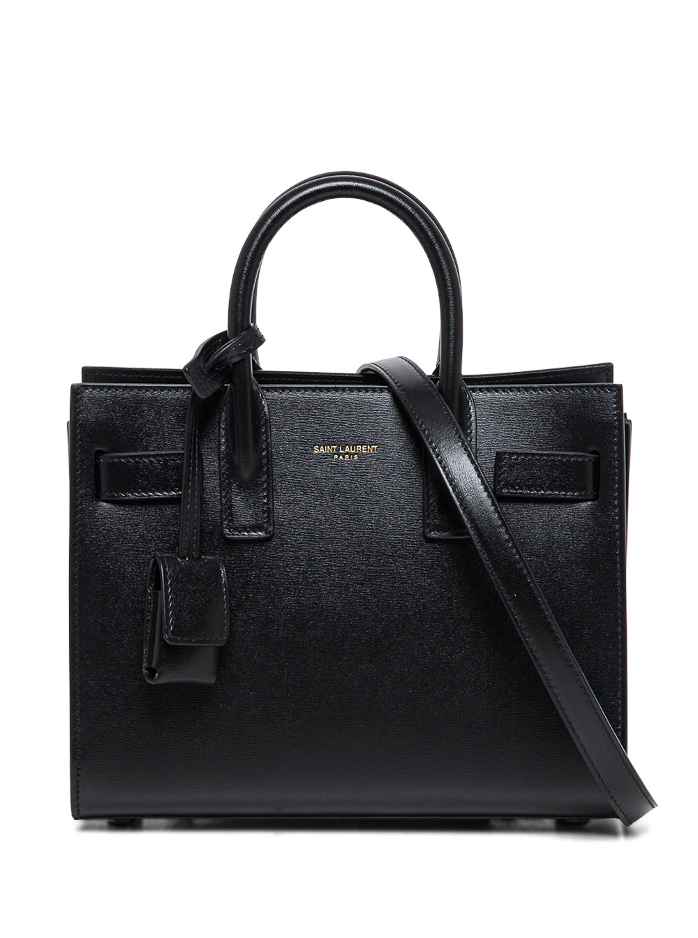 Saint Laurent Women Handbag 'Nano Sac Du Jour' In Black Leather For Women