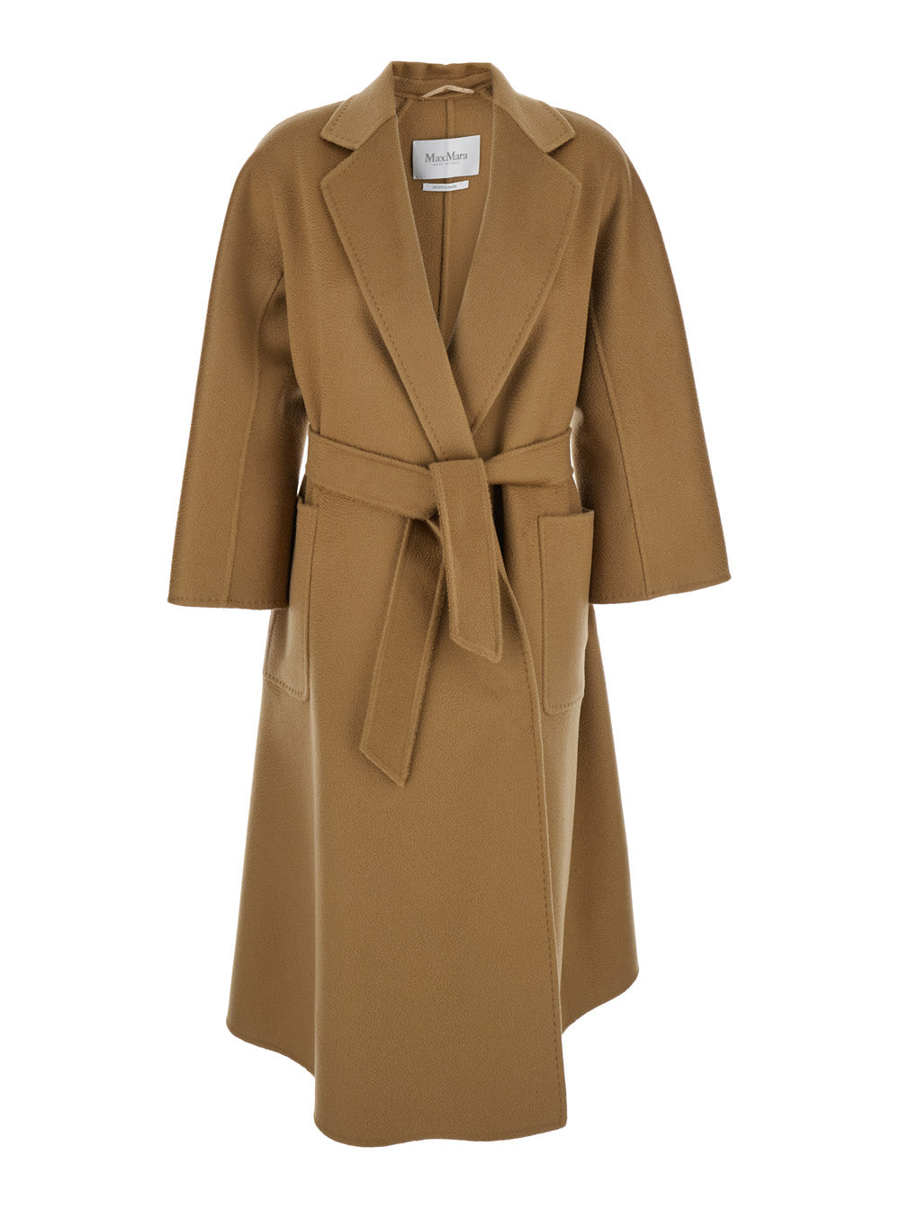 Max Mara Women Coat 'Ludmilla' With Wide Notched Revers In Cashmere And Beige Color For Women MAX MARA