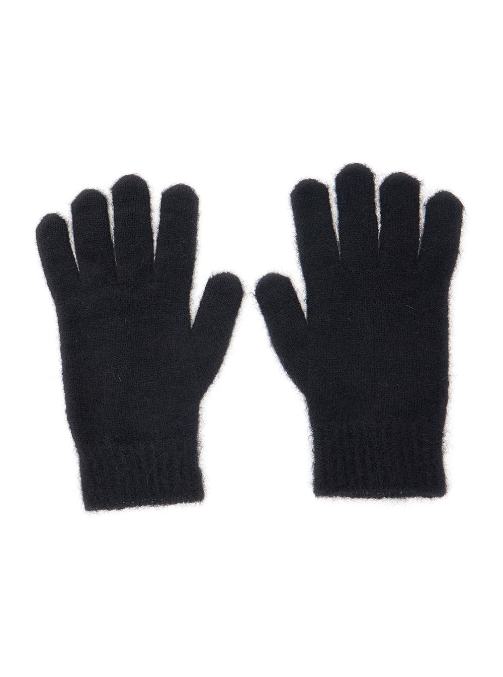 Vivienne Westwood Unisex Black Gloves With Orb Logo Embroidered On The Front In Wool Blend Unisex VIVIENNE WESTWOOD