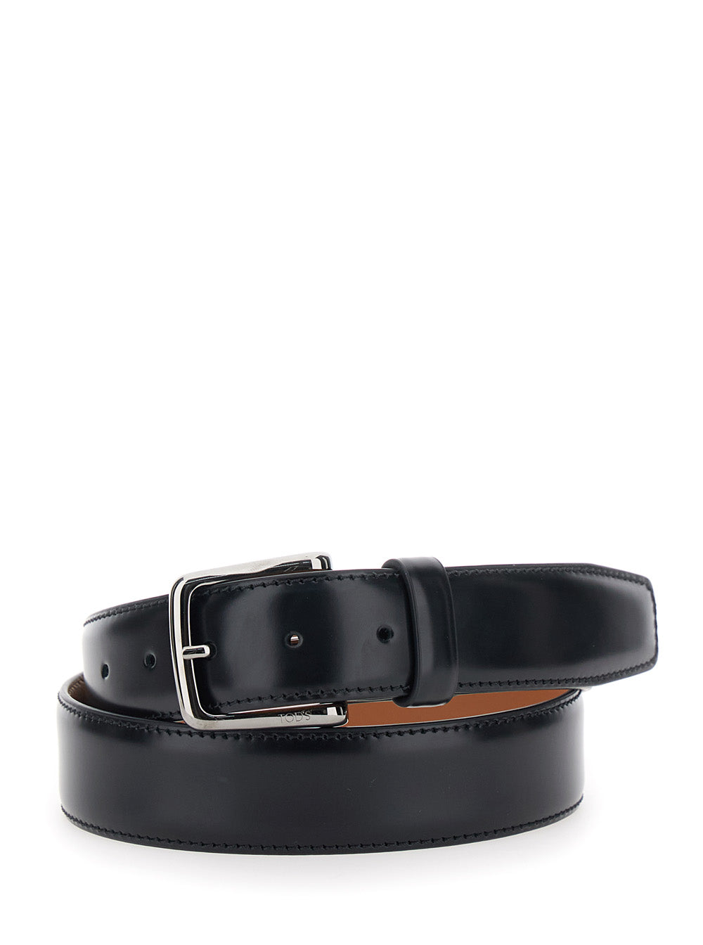 Tod's Men Belt With Adjustable Buckle Closure In Black Leather For Men TOD'S