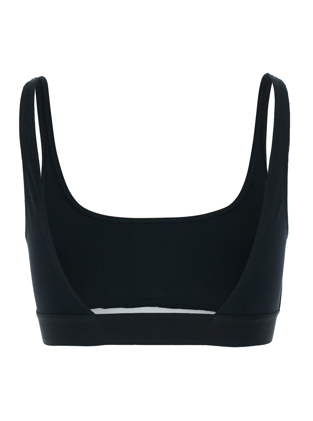 Tom Ford Women Black Bralette With Contrasting Logo Print In Modal Stretch Woman TOM FORD