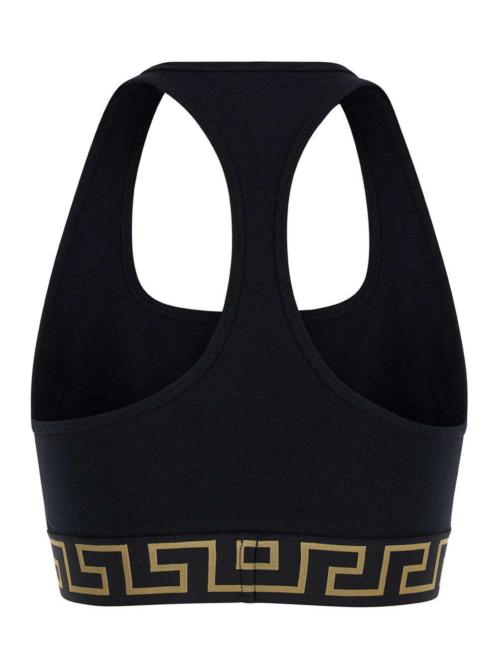 Versace Women Top 'Sport' Black With Tech Fabric Logo For Women VERSACE