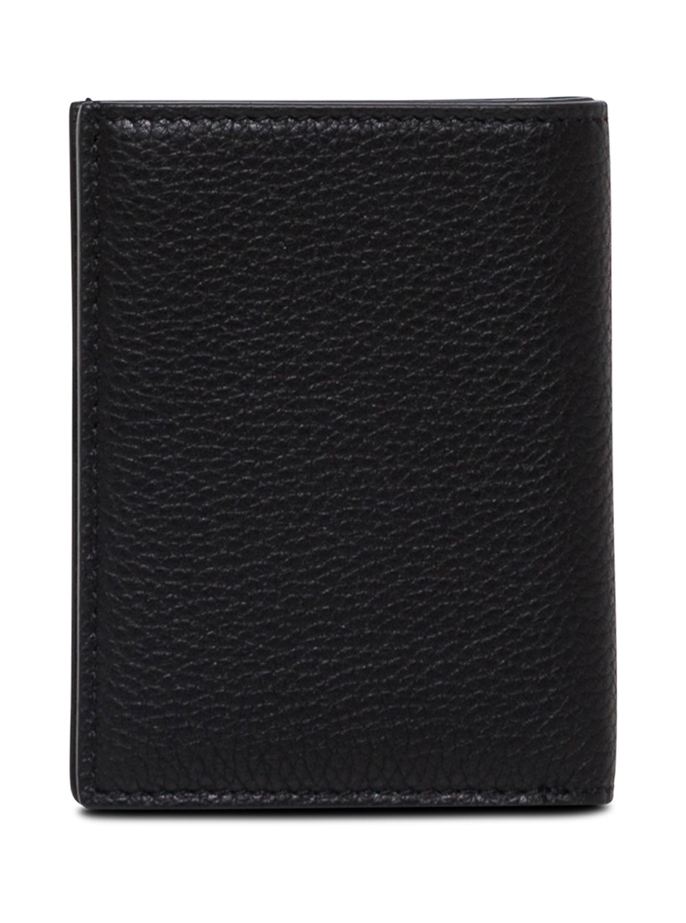 Tom Ford Men Card Holder With Logo Lettering Embossed On The Front In Grained Black Leather For Men TOM FORD