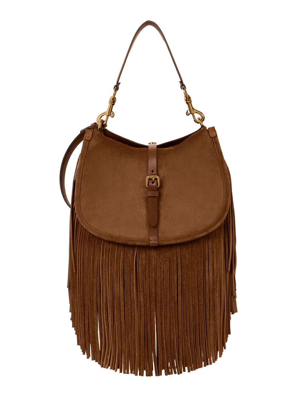 Etro Women Shoulder Bag 'Pony Suede Bag' With Brown Leather Details Woman ETRO