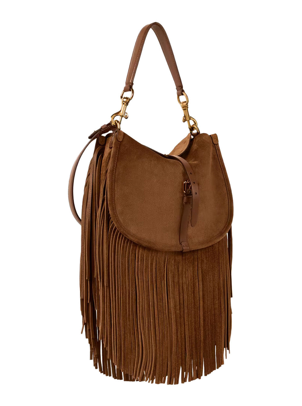 Etro Women Shoulder Bag 'Pony Suede Bag' With Brown Leather Details Woman ETRO
