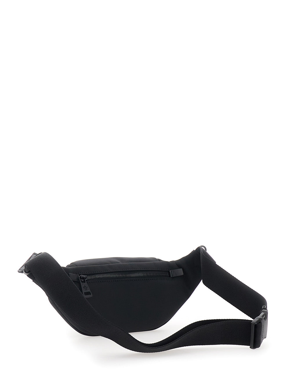 Moncler Men Fanny Pack 'Durance' With Logo Patch On The Front And Adjustable Strap In Black Tech Fabric For Men