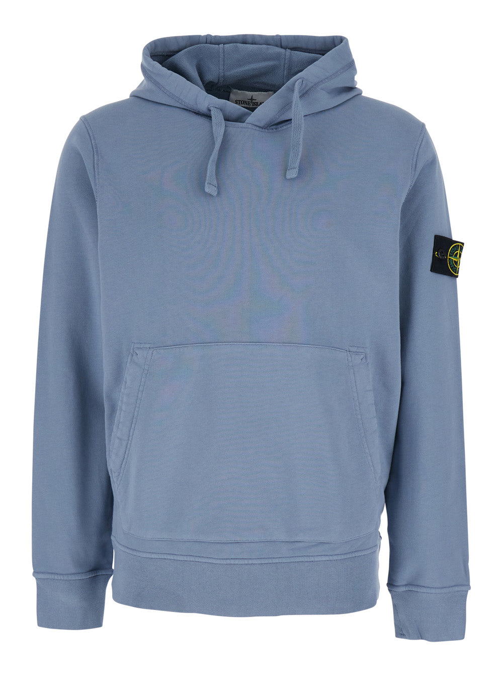 Stone Island Men Sweatshirt With Crew Neck, Long Sleeves And Stone Island Patch, In Organic Cotton, Blue Color, Unisex STONE ISLAND