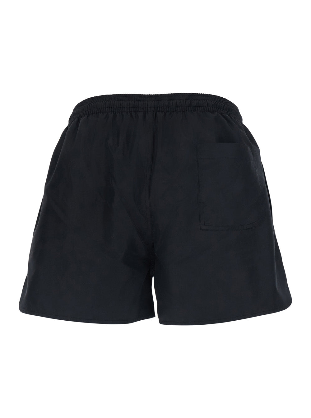 Jacquemus Men 'Le Short De Bain Puntini' Black Swim Shorts With Logo Embroidery On The Side And Elasticated Waist In Tech Fabric For Men JACQUEMUS