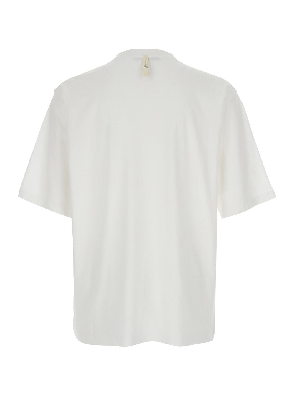 Jacquemus Men 'Le T-Shirt Jacquemus' White Crew Neck T-Shirt With Logo Lettering On The Front In Cotton Blend For Men JACQUEMUS