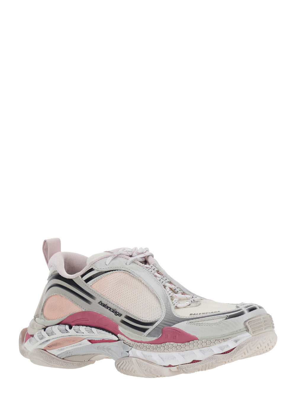 Balenciaga Women 'Triple-S 2' Multicolor Sneakers With Logo On The Front And Back And Worn Effect In Leather For Women BALENCIAGA