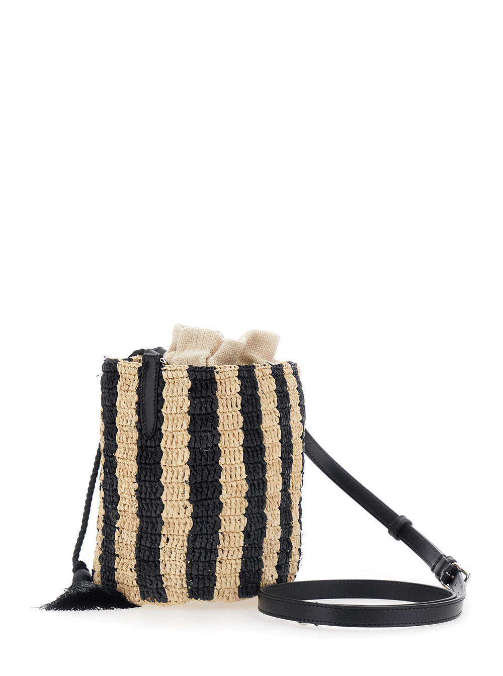 Valentino Garavani Women Small Bucket Bag Crochet Rafia VALENTINO GARAVANI