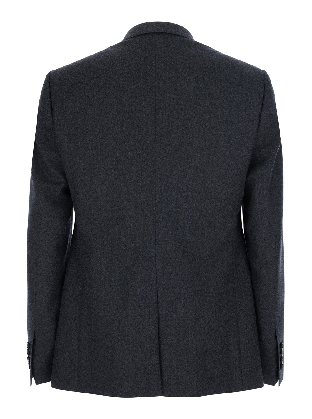 Dolce & Gabbana Men Grey Single-Breasted Jacket With Notched Revers In Wool Blend For Men DOLCE & GABBANA