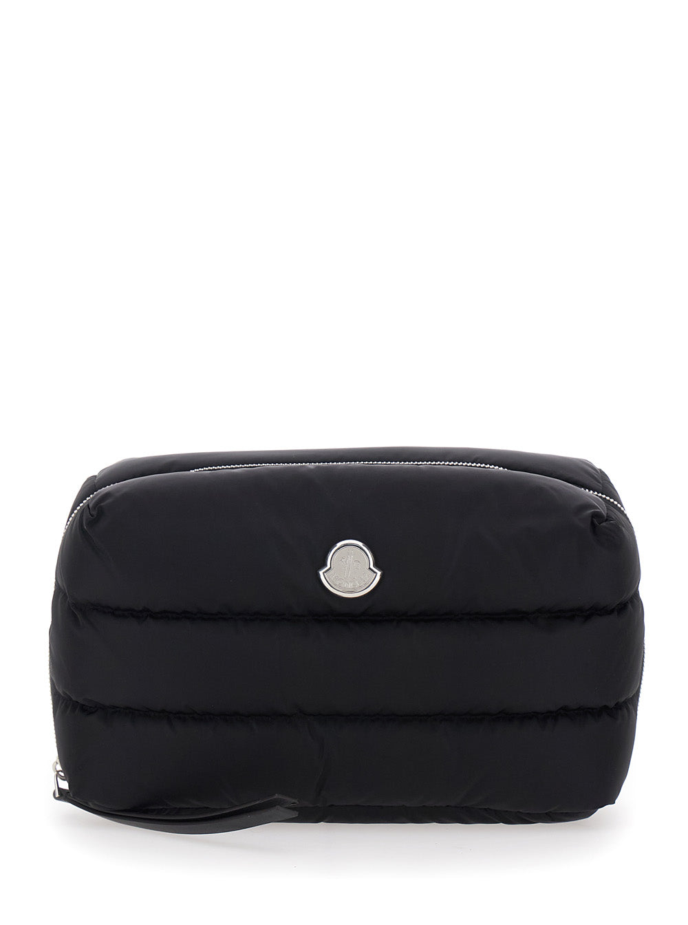 Moncler Women Clutch 'Caradoc' With Patch Logo On The Front In Black Tech Fabric For Women MONCLER