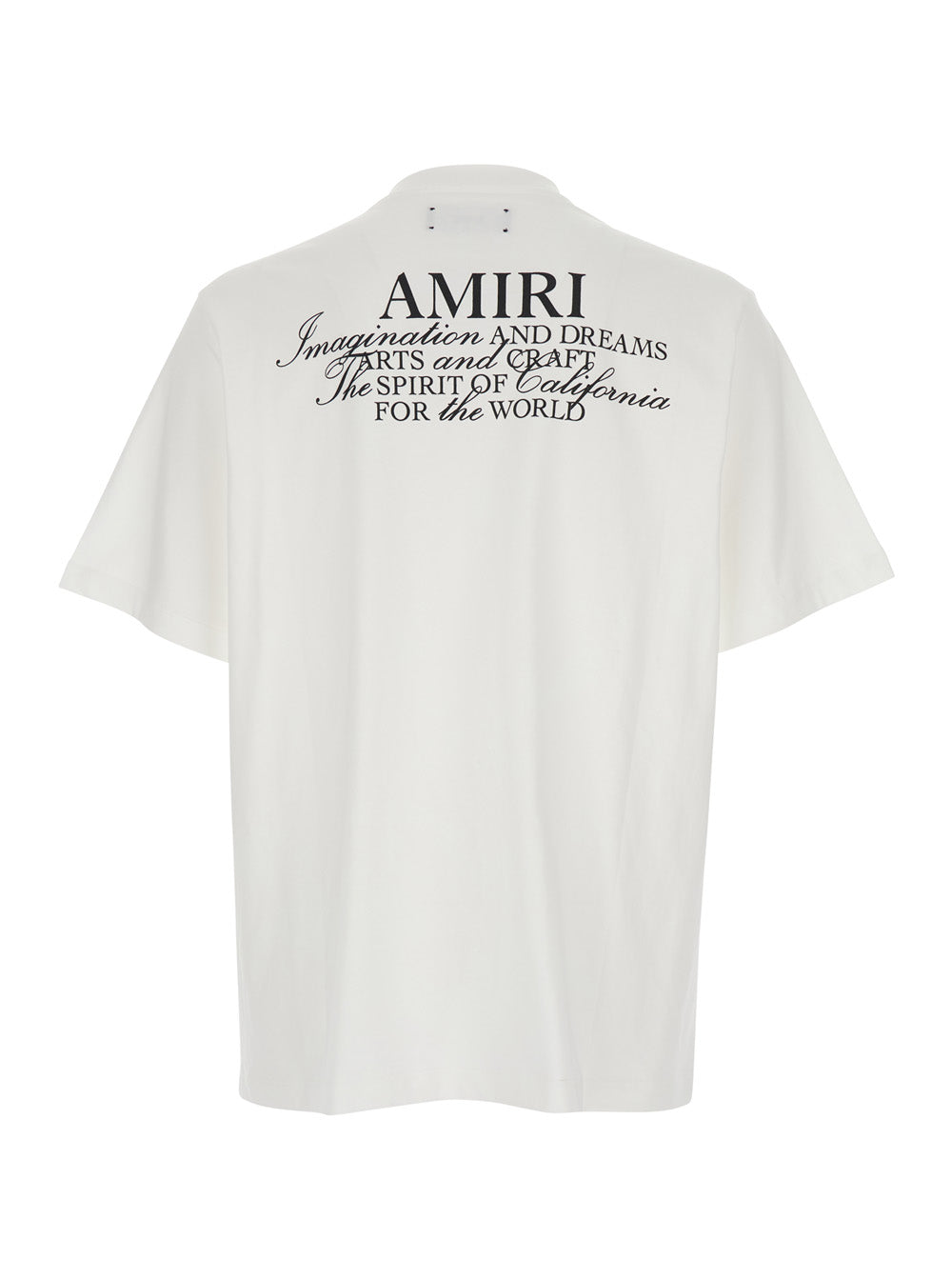 Amiri Men White T-Shirt With Spirit Print On The Front In Cotton For Men AMIRI