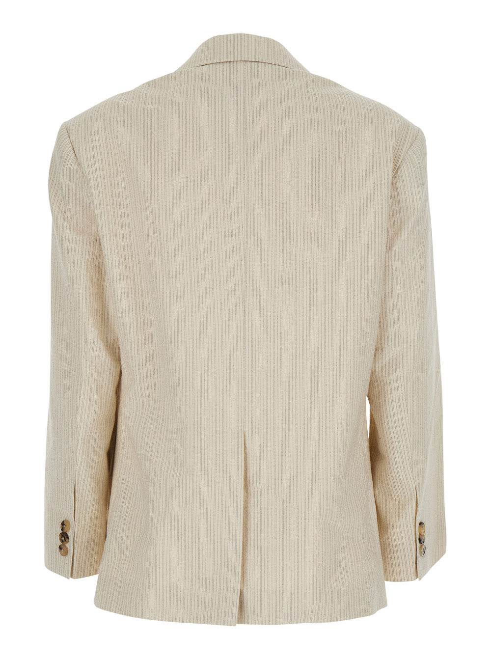 Dries Van Noten Women 'Birdy' Beige Jackets With Applied Embroidery And Striped Motif In Fabric Women DRIES VAN NOTEN