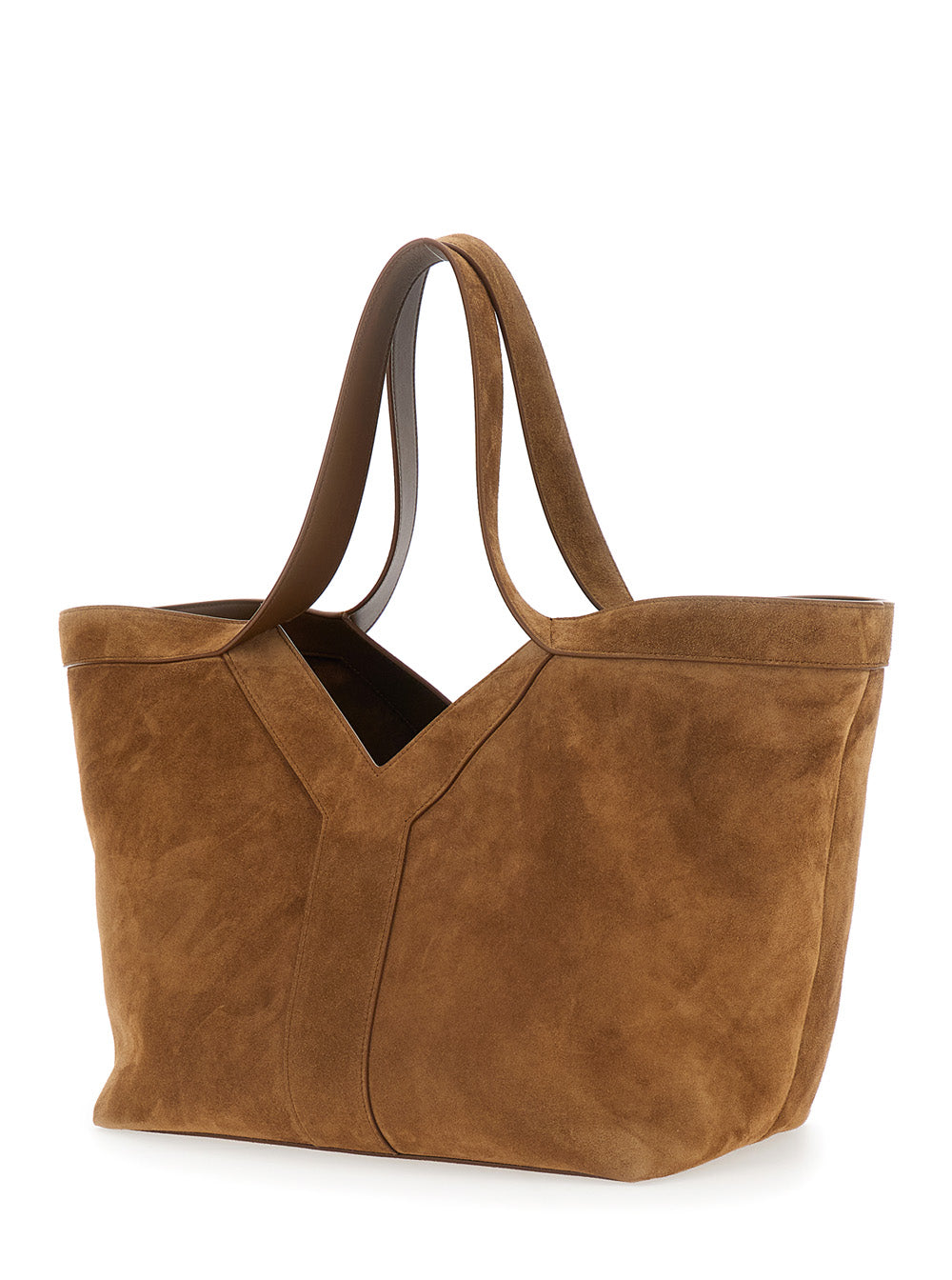 Saint Laurent Women Ysl Bo Y Tote Bag S Beige Leather Shopper Bag For Women SAINT LAURENT