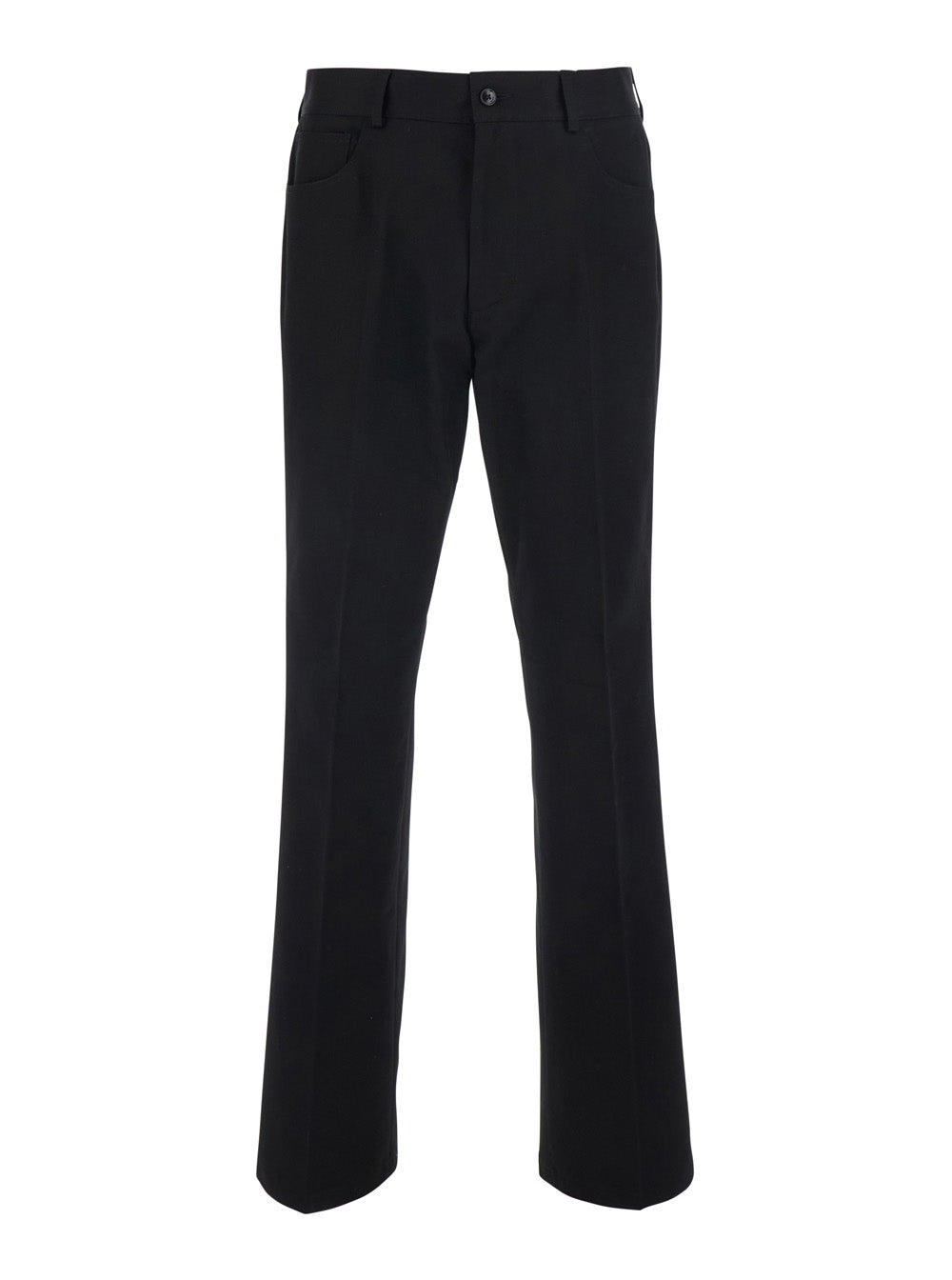Amiri Men Black Pants With Logo Embroidery On The Back And Flared Leg In Cotton For Men AMIRI