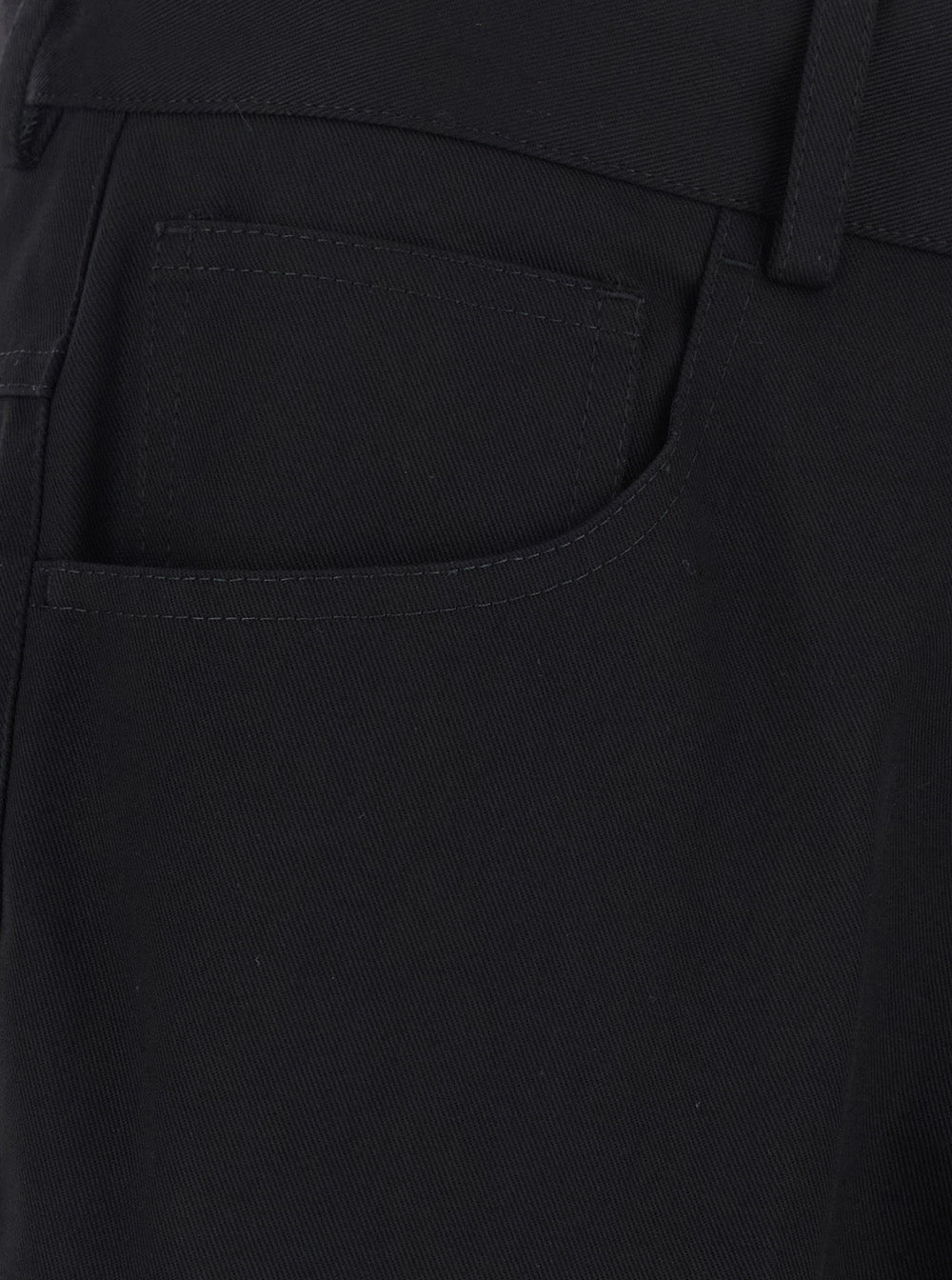 Amiri Men Black Pants With Logo Embroidery On The Back And Flared Leg In Cotton For Men AMIRI