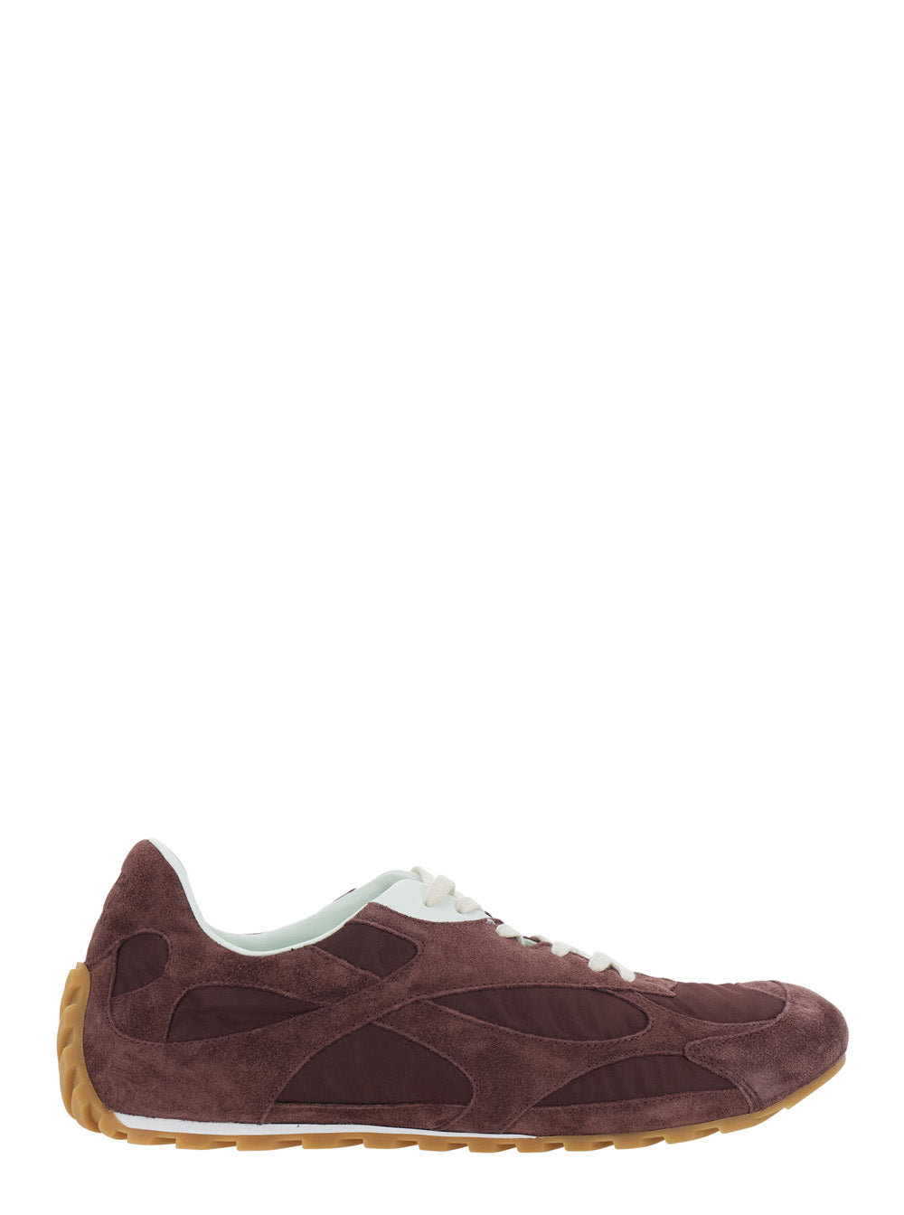 Bottega Veneta Men 'Orbit Flash' Bordeaux Low Top Sneakers With Rubber Sole And Logo Patch On The Tongue In Suede For Men BOTTEGA VENETA