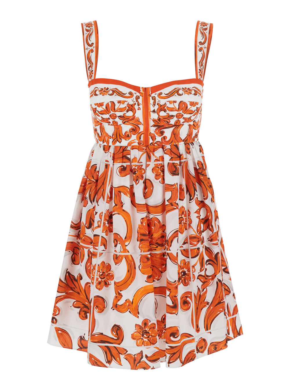 Dolce & Gabbana Women Maiolica Mini Dress DOLCE & GABBANA