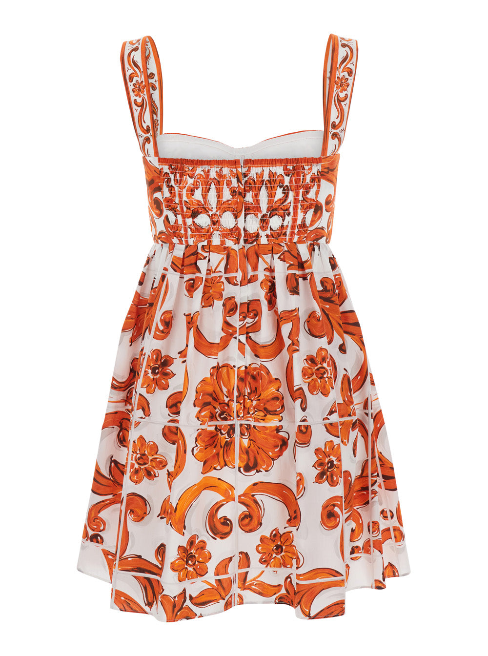 Dolce & Gabbana Women Maiolica Mini Dress DOLCE & GABBANA
