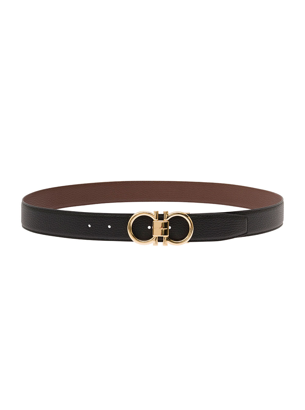 Ferragamo Men Reversibile Ad Black + Brown FERRAGAMO