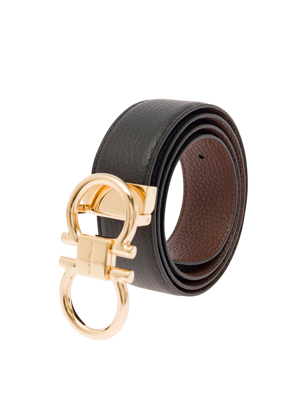 Ferragamo Men Reversibile Ad Black + Brown FERRAGAMO