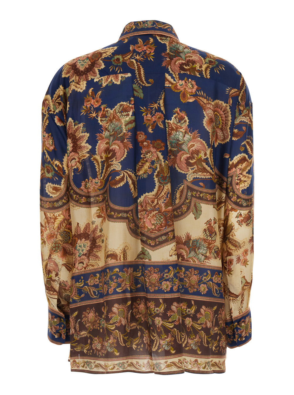 Zimmermann Women 'Aster' Multicolor Shirt With Classic Collar And All-Over Print In Silk For Women ZIMMERMANN