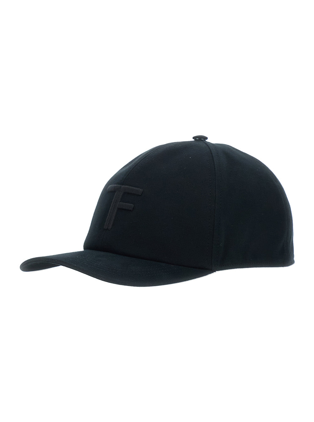 Tom Ford Men Black Baseball Cap With Logo On The Front In Cotton For Men TOM FORD