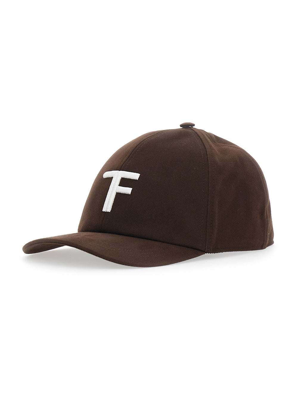 Tom Ford Men Brown Baseball Cap With Logo On The Front In Cotton For Men TOM FORD