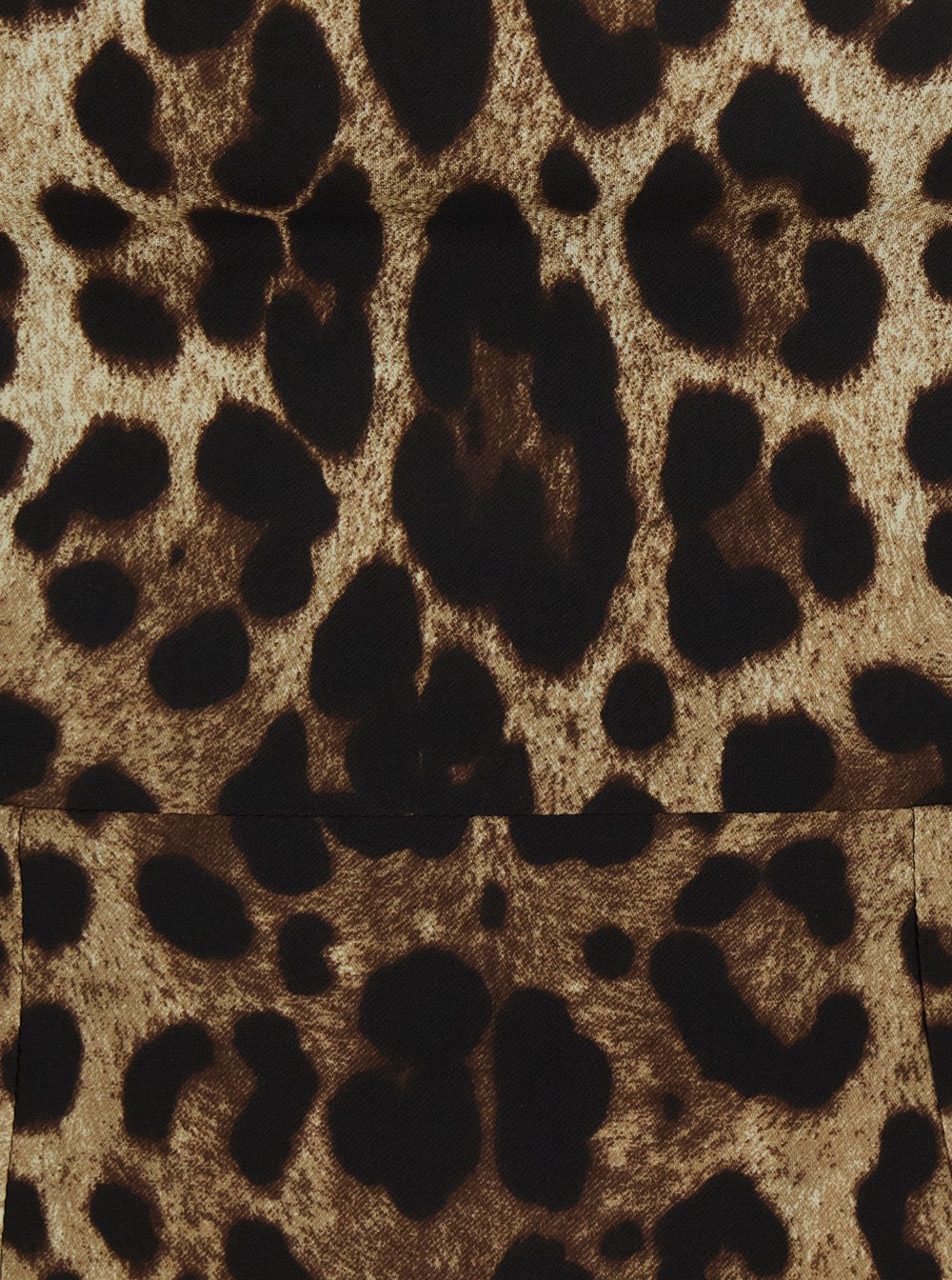 Dolce & Gabbana Women Brown Sleeveless Midi Dress With All-Over Leopard Print In Silk Stretch For Women DOLCE & GABBANA