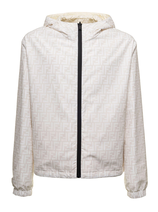Fendi Men K-Way Rev Nylon Fendi Zucca FENDI