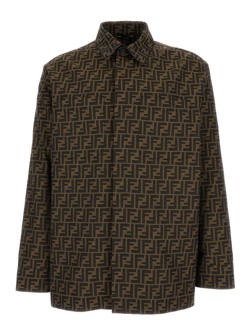 Fendi Men Overshirt Fendi Zucca Jacquard FENDI