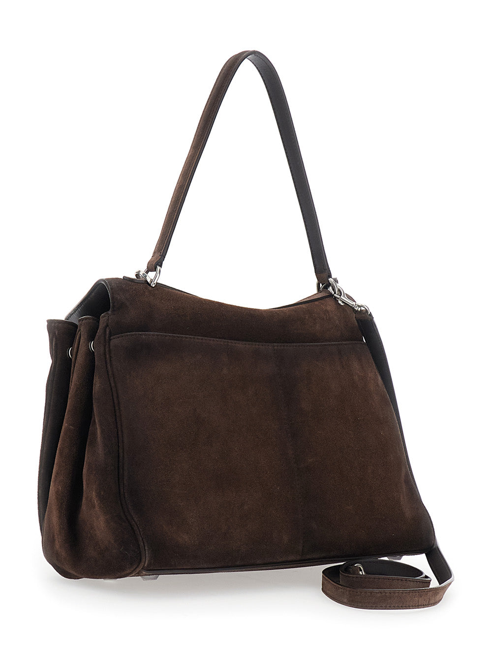 Balenciaga Women Shoulder Bag 'Rodeo Media' With Removable Brown Leather Strap For Women BALENCIAGA