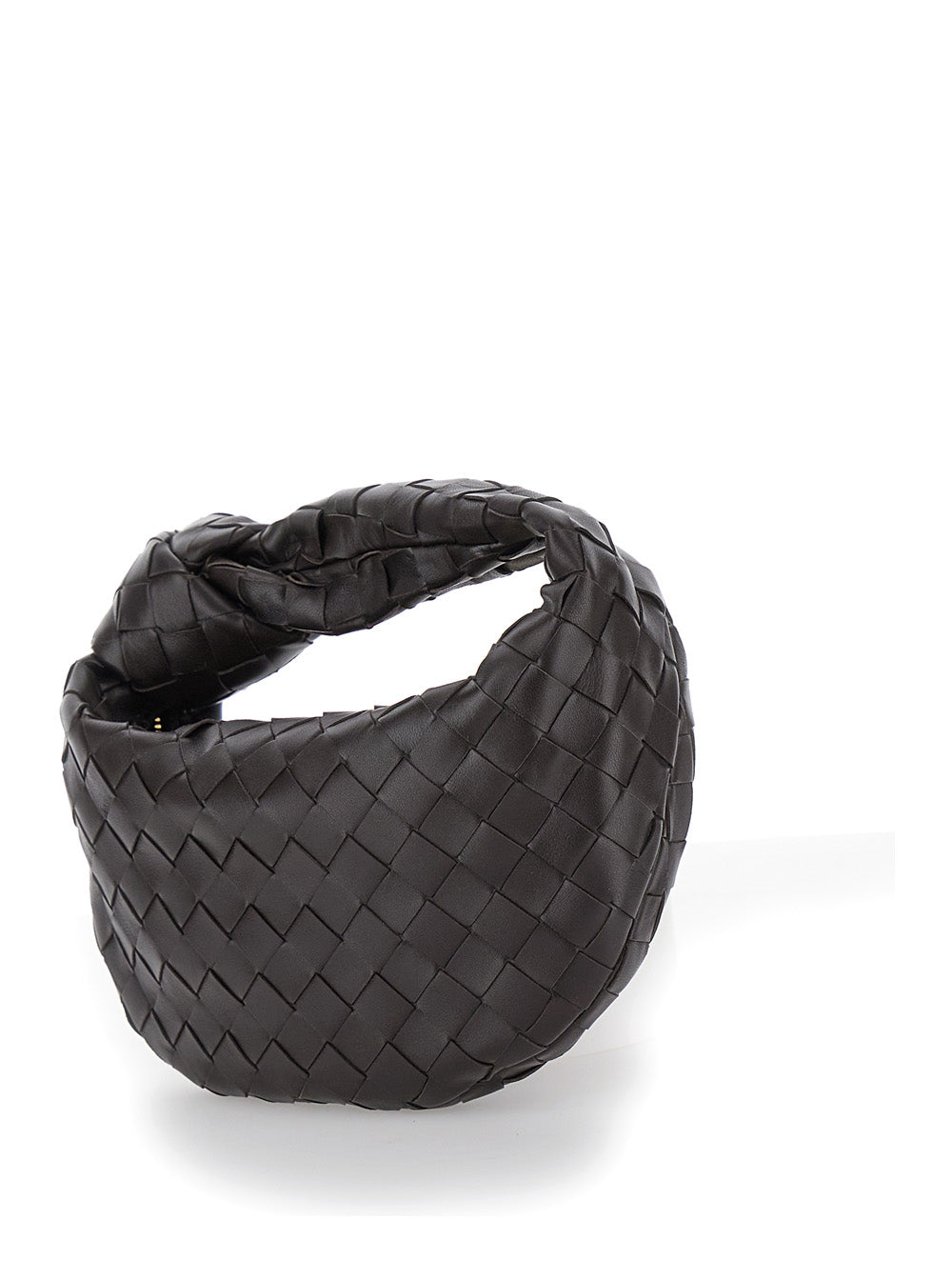 Bottega Veneta Women Handbag 'Mini Jodie' With Woven Leather In Brown For Women BOTTEGA VENETA