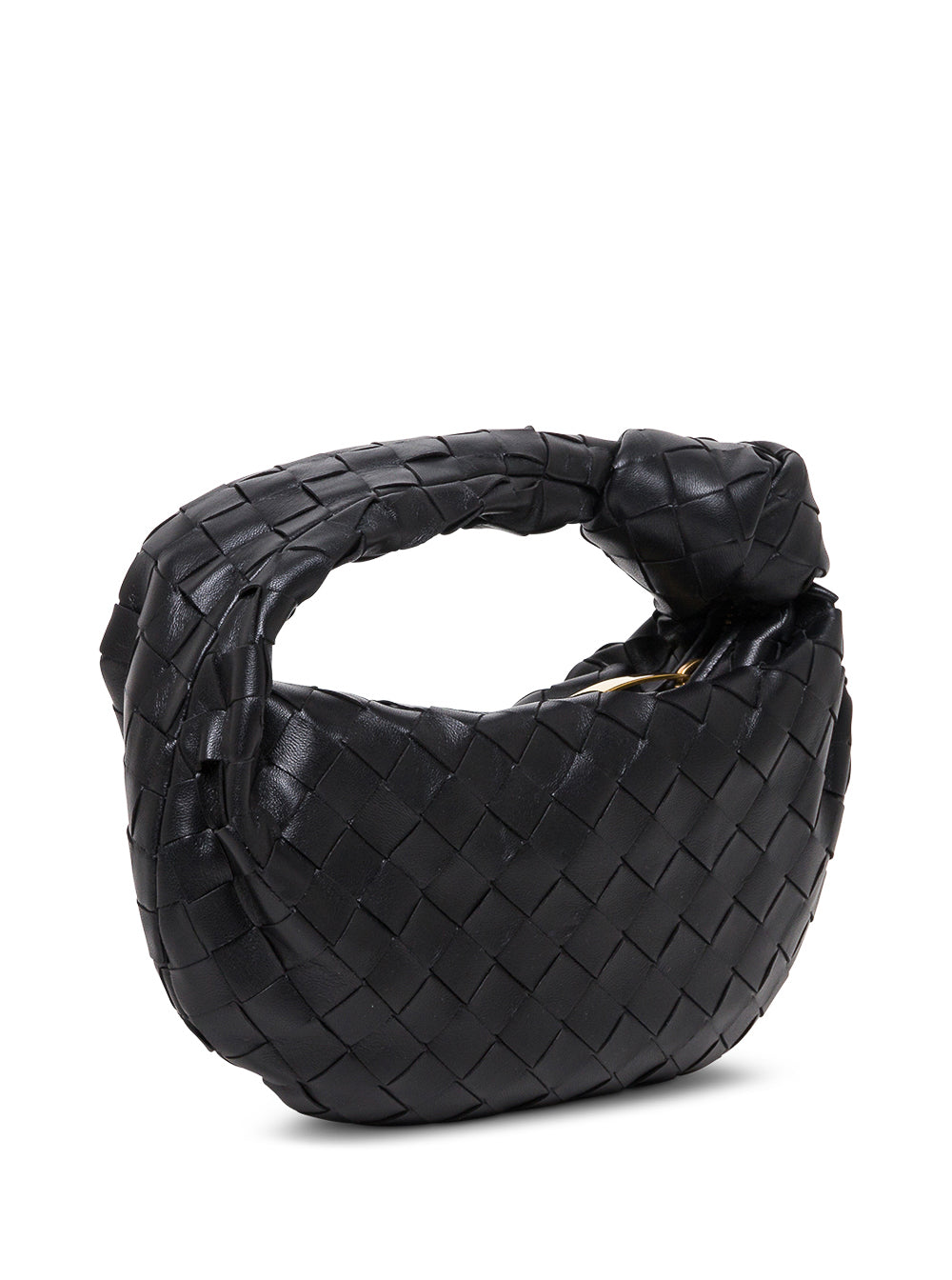 Bottega Veneta Women Handbag 'Mini Jodie' With Ecoleather Intreccio Motif In Black For Women BOTTEGA VENETA