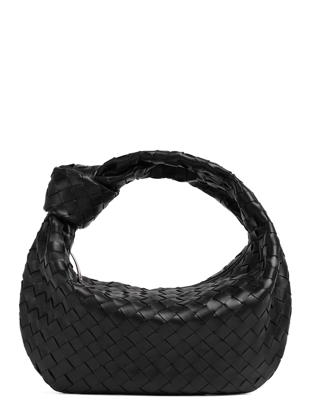 Bottega Veneta Women Shoulder Bag 'Jodie' Small With Knot Detail And Intreccio Motif Black Woman BOTTEGA VENETA