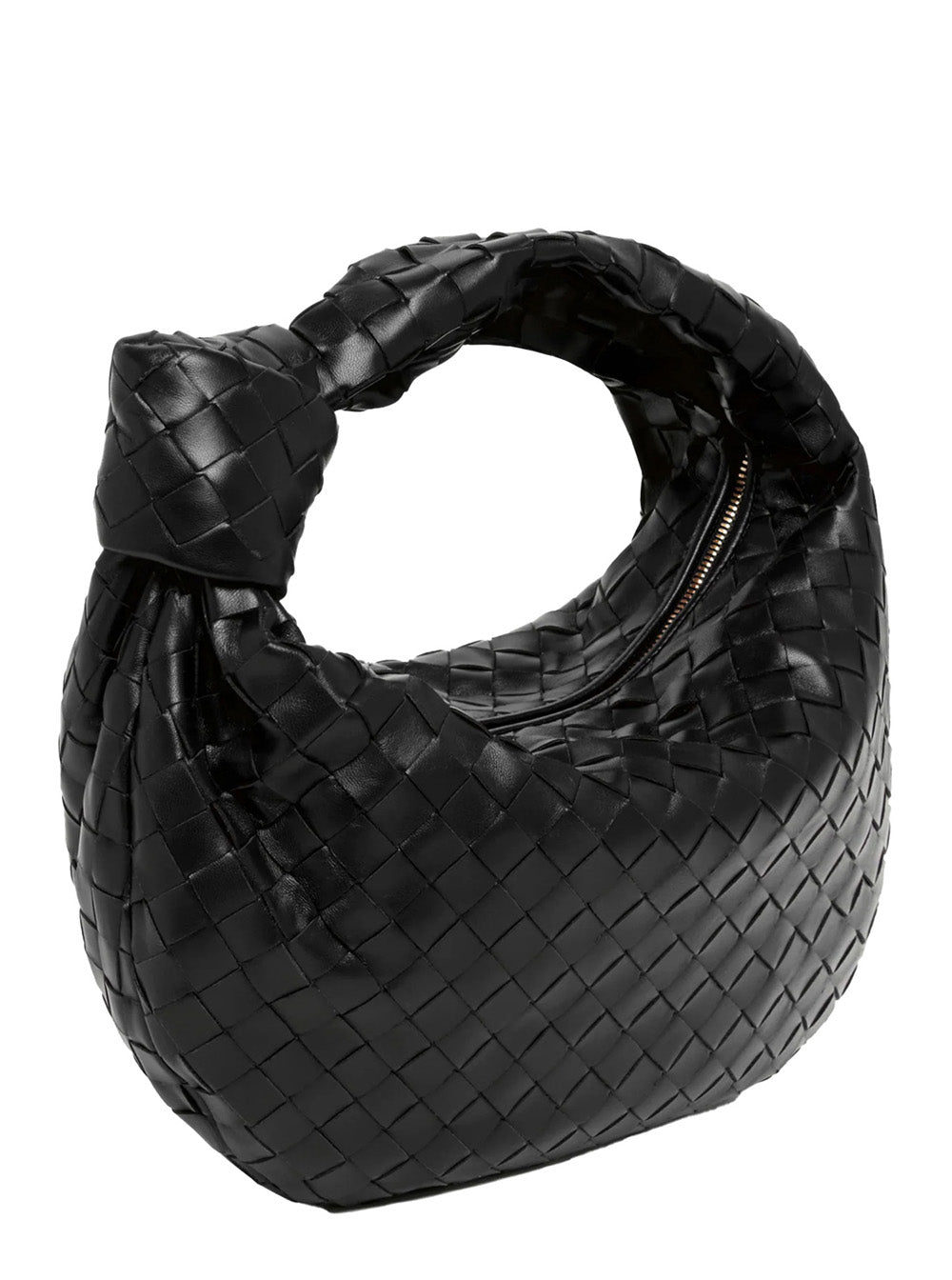 Bottega Veneta Women Shoulder Bag 'Jodie' Small With Knot Detail And Intreccio Motif Black Woman BOTTEGA VENETA