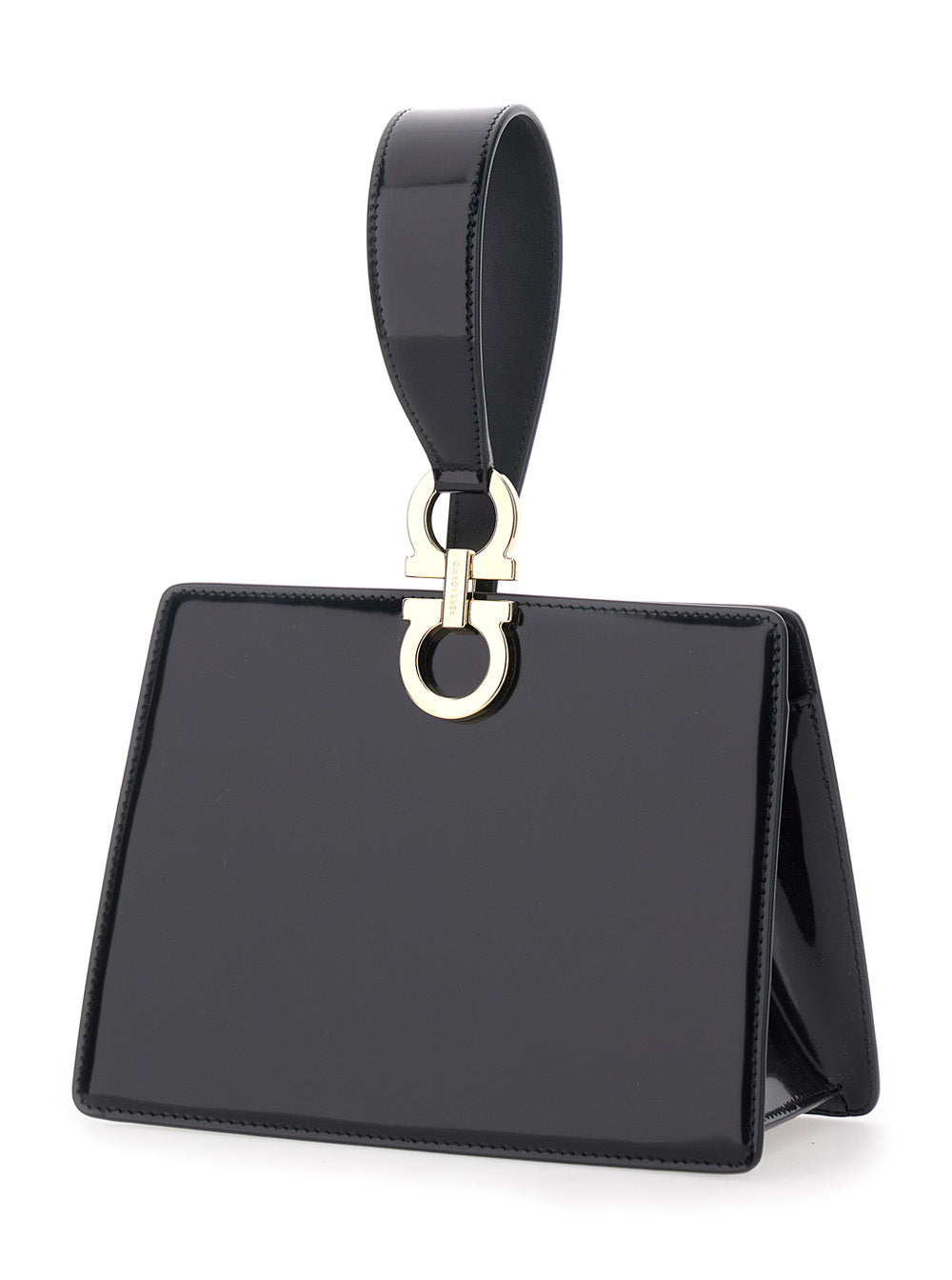 Ferragamo Women Clutch With Clasp Closure And Black Leather Handle For Women FERRAGAMO