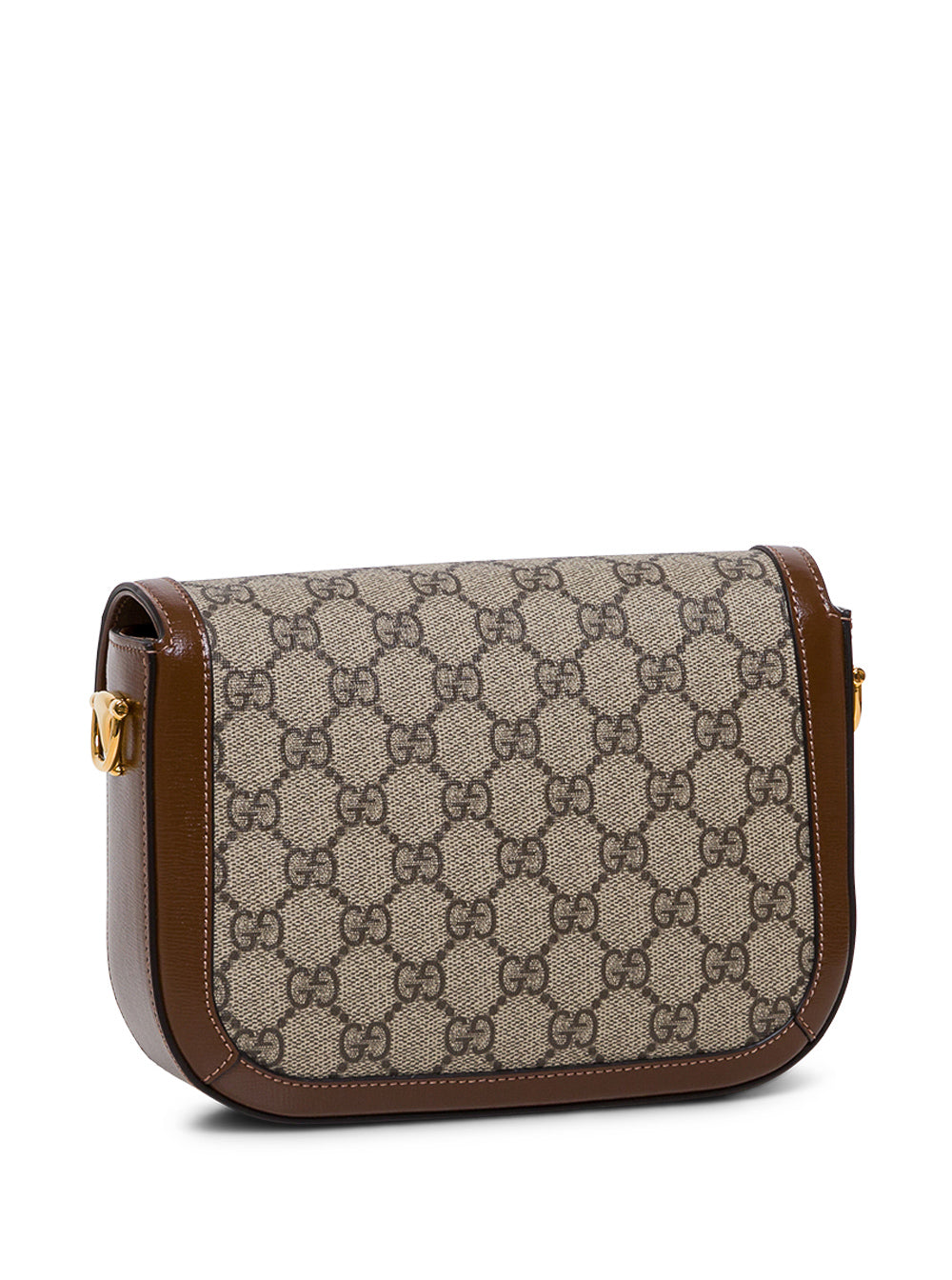 Gucci Women Crossbody Bag 'Horsebit 1955' With Web Detail In Gg Canvas Beige And Ebony Woman GUCCI