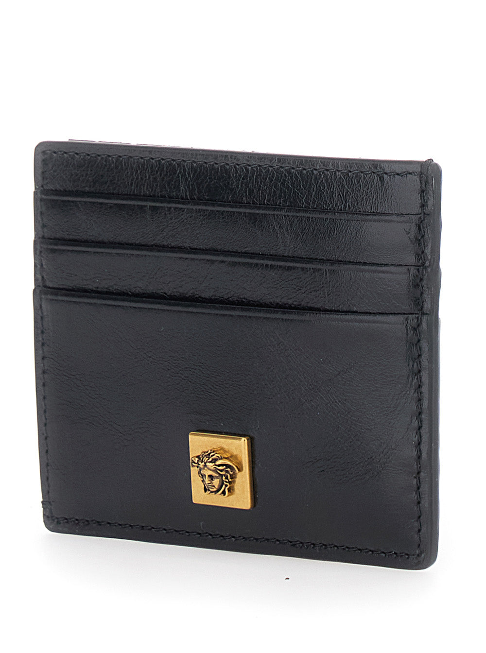 Versace Men Flat Card Case Calf Leather VERSACE