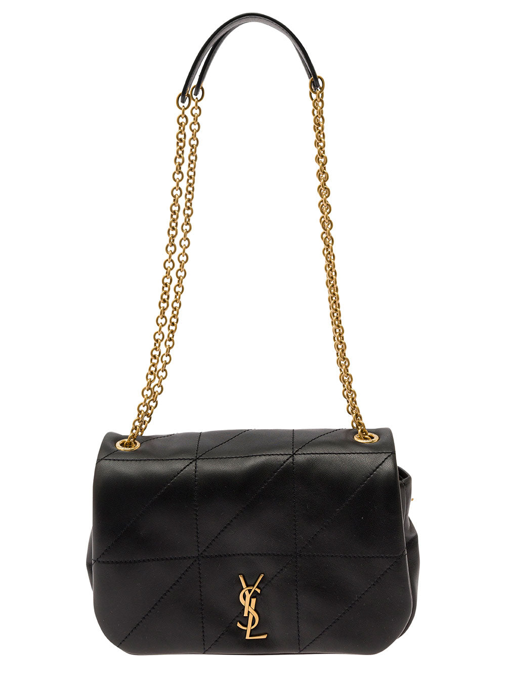 Saint Laurent Women Crossbody Bag 'Mini Jamie 4.3' With Cassandre Detail In Black Quilted Leather For Women SAINT LAURENT