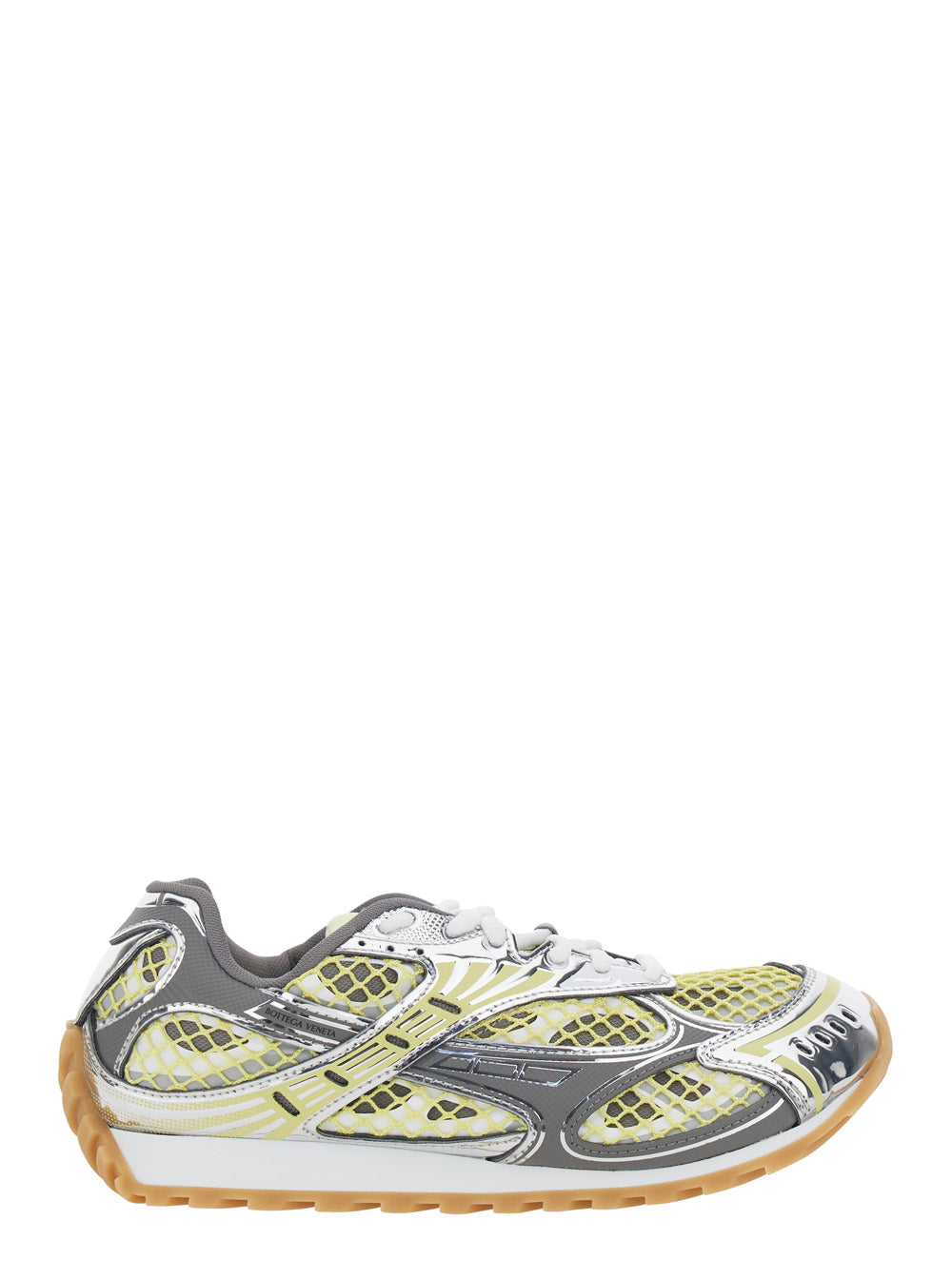 Bottega Veneta Women 'Orbit' Yellow Sneaker With Logo Lettering Detail In Tech Fabric Women BOTTEGA VENETA