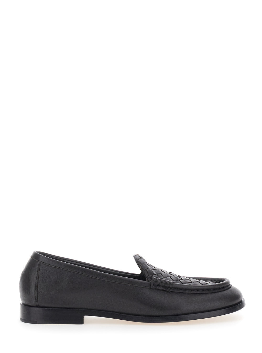 Bottega Veneta Women 'Silenzio' Loafers Brown With Intreccio Design In Leather For Women BOTTEGA VENETA